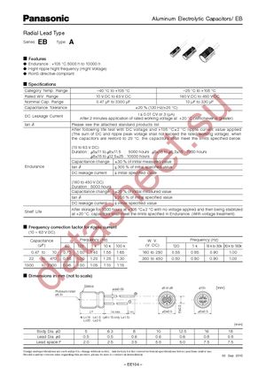 EEU-EB1H4R7S datasheet  